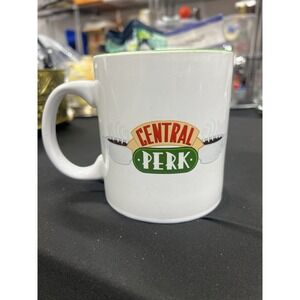 Friends Mug Central Perk White Green Inter  TV Show Coffee 20oz Microwaveable